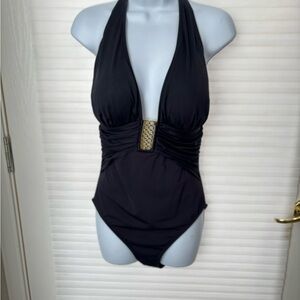 One piece Bleu(Rod Beatte) halter bathing suit